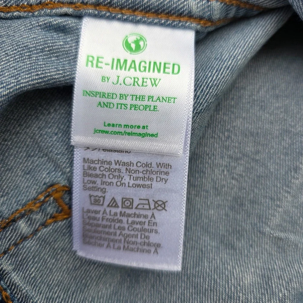 Crewcuts J.Crew Girls 12 Blue Denim Jean Jacket Casual School Camp Classic NWT - Picture 8 of 10